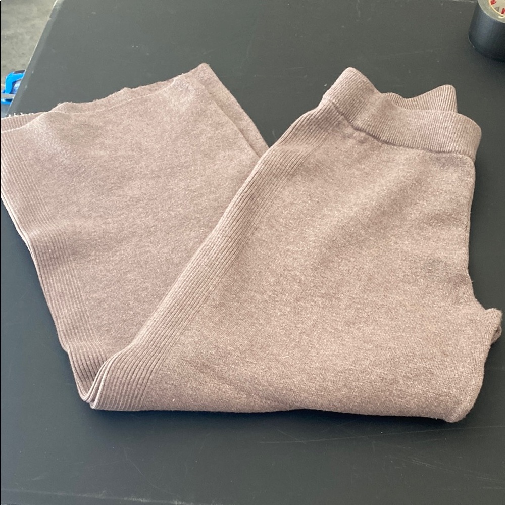 Cozy Knit Pants in Light Brown